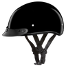 DOT Approved Daytona Skull Cap Half Shell Motorcycle Helmet - Beanie Style for Motorcycles, Cruisers, Scooters, and Mopeds - Hi-Gloss Black