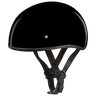 DOT Approved Daytona Skull Cap Half Shell Motorcycle Helmet - Beanie Style for Motorcycles, Cruisers, Scooters, and Mopeds W/O Visor- Hi-Gloss Black