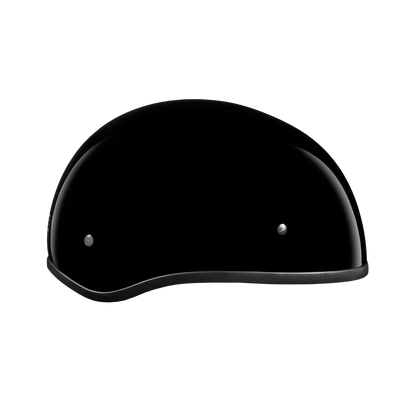 Color - Gloss - DOT Approved Daytona Skull Cap Half Shell Motorcycle Helmet - Beanie Style for Motorcycles, Cruisers, Scooters, and Mopeds W/O Visor- Hi-Gloss Black