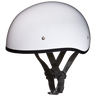 DOT Approved Daytona Skull Cap Half Shell Motorcycle Helmet - Beanie Style for Motorcycles, Cruisers, Scooters, and Mopeds W/O Visor- Hi-Gloss White