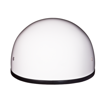 Color - Gloss - DOT Approved Daytona Skull Cap Half Shell Motorcycle Helmet - Beanie Style for Motorcycles, Cruisers, Scooters, and Mopeds W/O Visor- Hi-Gloss White