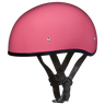 DOT Approved Daytona Skull Cap Half Shell Motorcycle Helmet - Beanie Style for Motorcycles, Cruisers, Scooters, and Mopeds W/O Visor- Hi-Gloss Pink