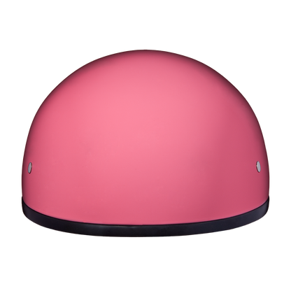 Color - Gloss - DOT Approved Daytona Skull Cap Half Shell Motorcycle Helmet - Beanie Style for Motorcycles, Cruisers, Scooters, and Mopeds W/O Visor- Hi-Gloss Pink