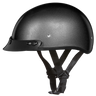 DOT Approved Daytona Skull Cap Half Shell Motorcycle Helmet - Beanie Style for Motorcycles, Cruisers, Scooters, and Mopeds - Gun Metal Grey Metallic
