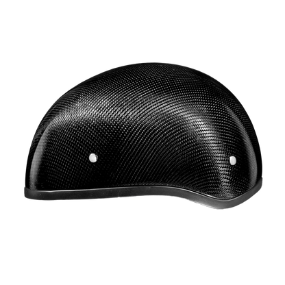 Color - Grey - D.O.T. Daytona Skull Cap W/O Visor- Grey Carbon Fiber