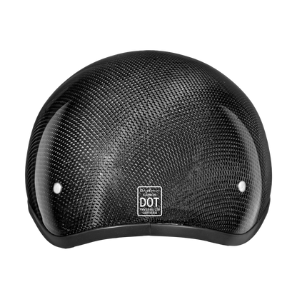 Color - Grey - D.O.T. Daytona Skull Cap W/O Visor- Grey Carbon Fiber