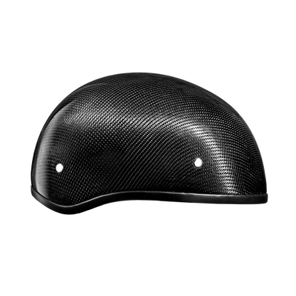 Color - Grey - D.O.T. Daytona Skull Cap W/O Visor- Grey Carbon Fiber