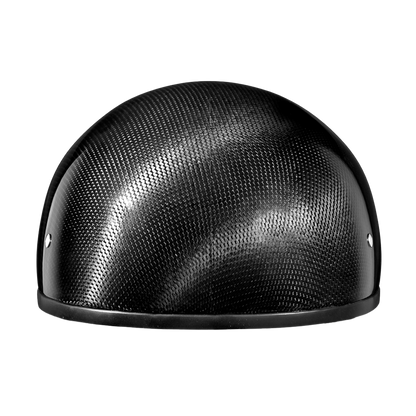 Color - Grey - D.O.T. Daytona Skull Cap W/O Visor- Grey Carbon Fiber
