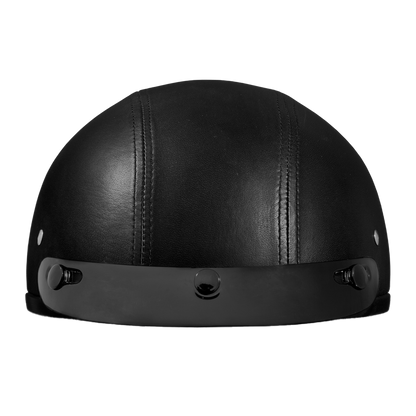 Color - Default - D.O.T. Daytona Skull Cap- Leather Covered