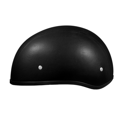 Color - Default - D.O.T. Daytona Skull Cap W/O Visor- Leather Covered