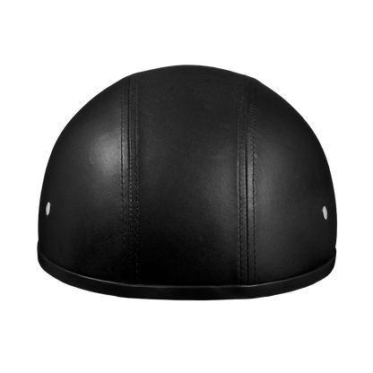 Color - Default - D.O.T. Daytona Skull Cap W/O Visor- Leather Covered