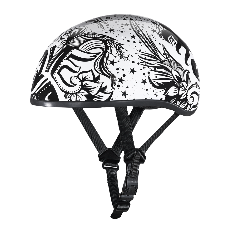 daytona motorcycle helmets Daytona Skull Cap Lovesee Motorcycle Helmet, XL