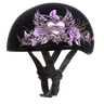 DOT Approved Daytona Motorcycle Half Face Helmet - Skull Cap Graphics for Men & Women, Scooters, ATVs, UTVs & Choppers - W/ Wild At Heart