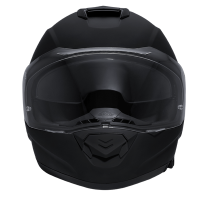 Color - Black - Daytona Detour Full Face Motorcycle Helmet - DOT Certified, Dual Visor, Street Bike Helmet, Men/Women/Youth - Dull Black