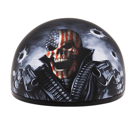 D.O.T. Daytona Skull Cap- W/ Come Get 'Em - Dirt Moto Bikes