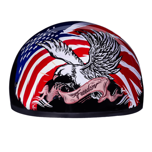 D.O.T. Daytona Skull Cap- W/ Freedom 2.0 - Dirt Moto Bikes