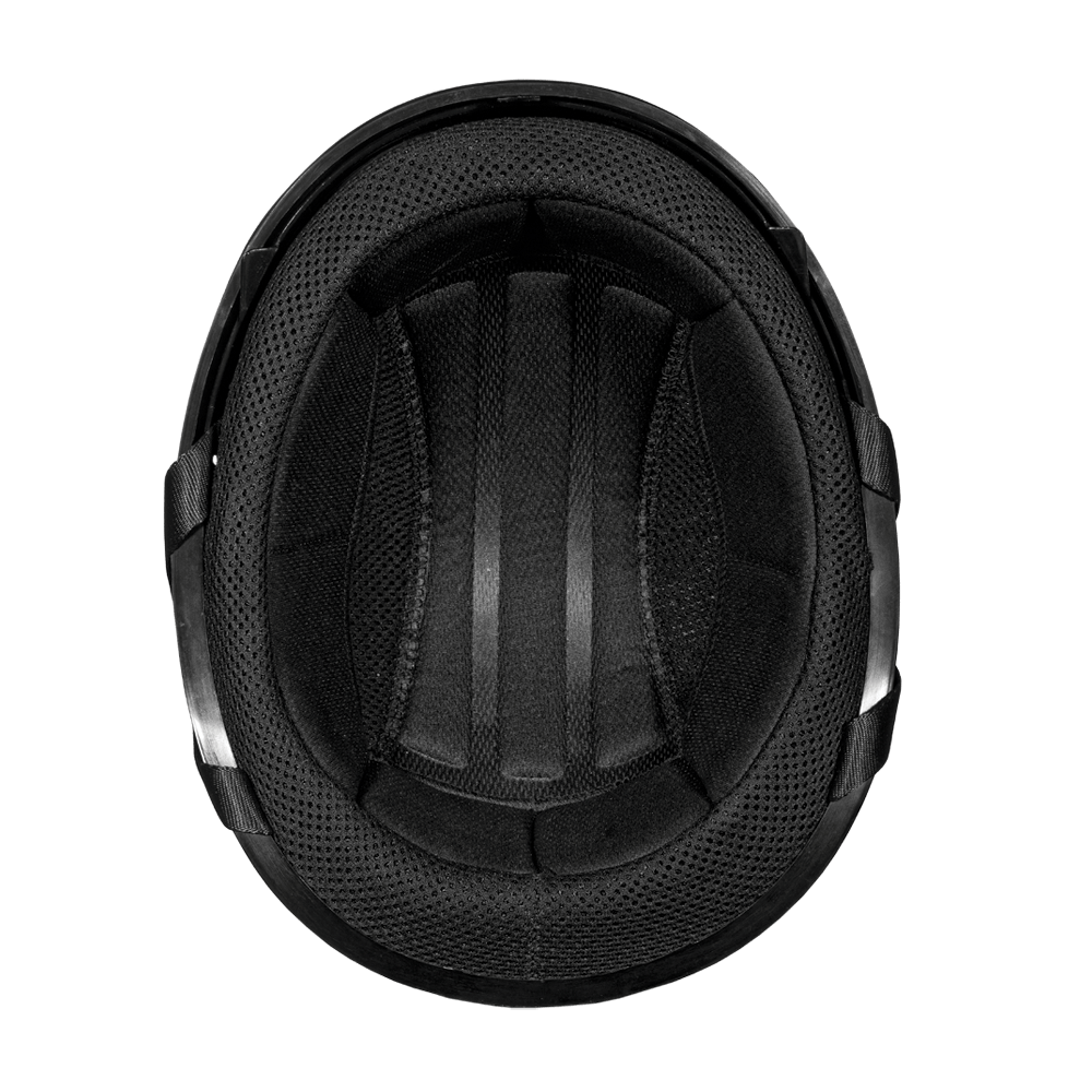 D.O.T. Daytona Skull Cap W/ Inner Shield- Hi-Gloss Black - Dirt Moto Bikes