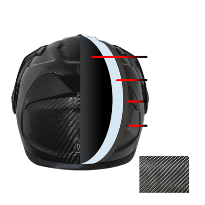 Color - Grey - D.O.T. & ECE Daytona C6- Grey Carbon Fiber