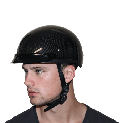 Color - Grey - D.O.T. Daytona Skull Cap- Grey Carbon Fiber