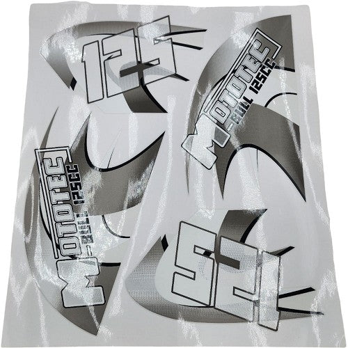MotoTec Bull 125cc Sticker Kit Black