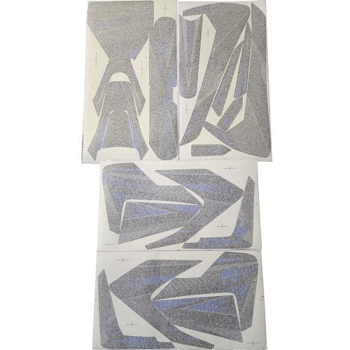 MotoTec 72v 5000w Pro Dirt Bike Sticker Kit Blue